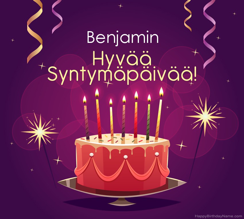 Lasten onnittelut Benjamin Syntymäpäivästä