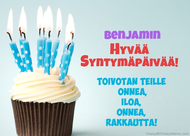 Lataa Happy Birthday Card Benjamin ilmaiseksi