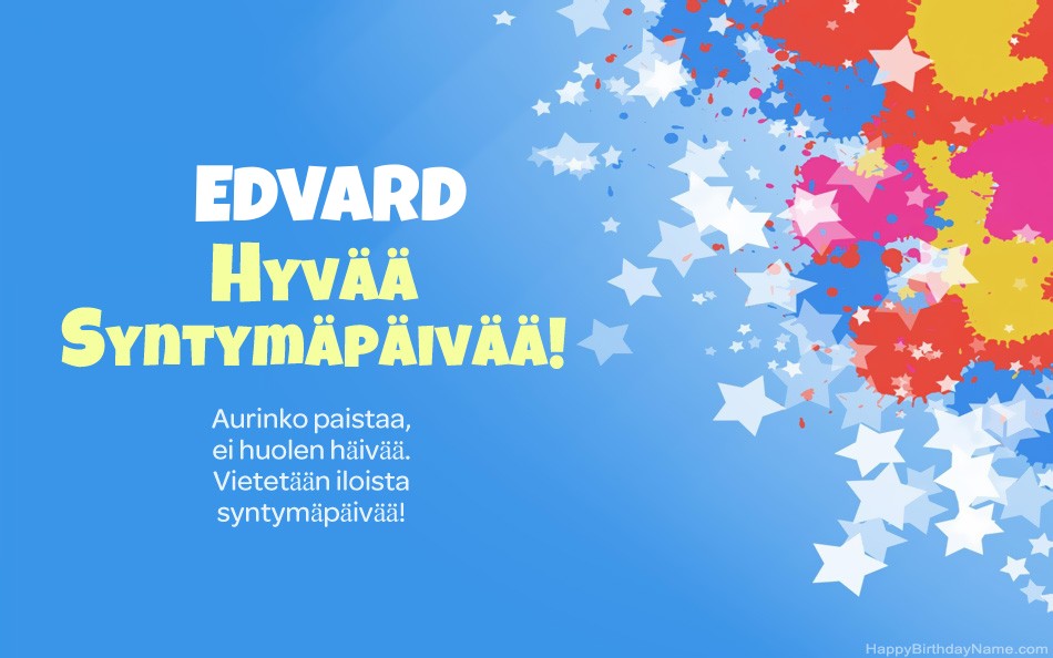 Kauniita kuvia Edvard-onnea