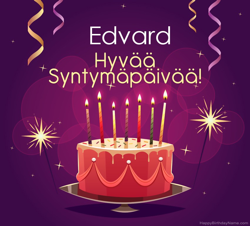 Lasten onnittelut Edvard Syntymäpäivästä