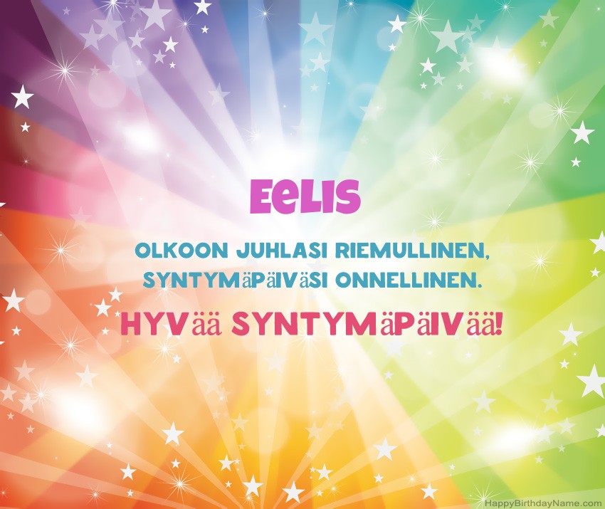 Lataa onnellinen Syntymäpäivä Eelis