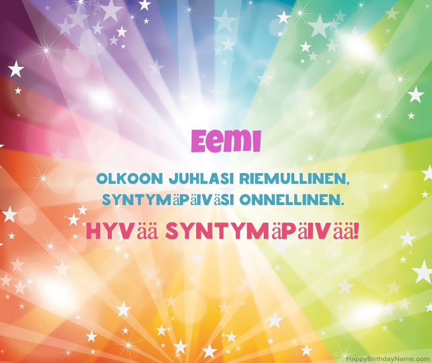 Lataa onnellinen Syntymäpäivä Eemi