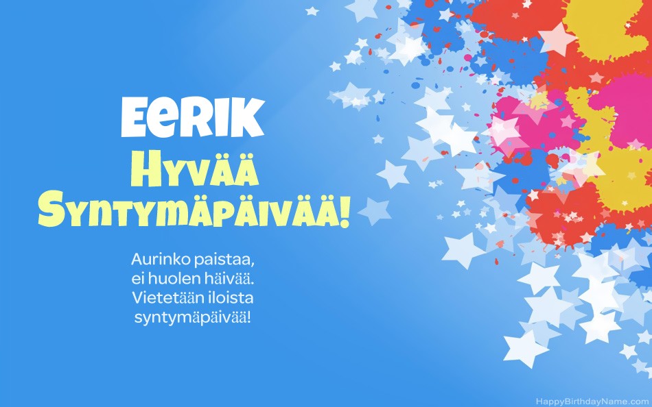 Kauniita kuvia Eerik-onnea