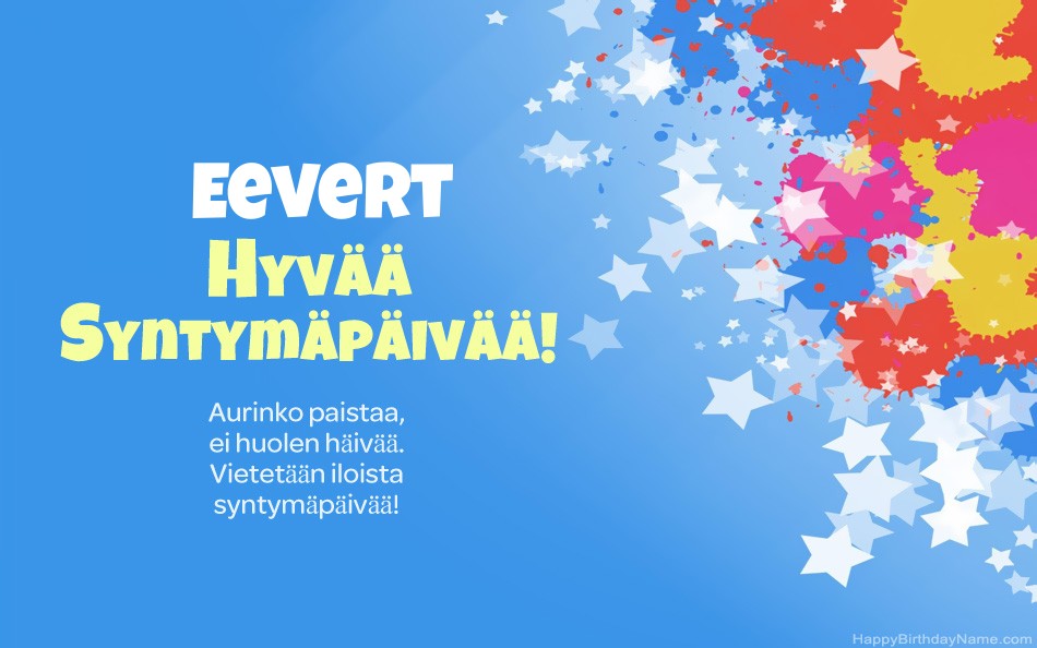 Kauniita kuvia Eevert-onnea