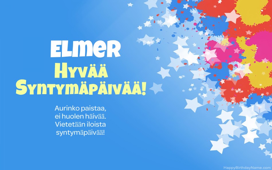 Kauniita kuvia Elmer-onnea