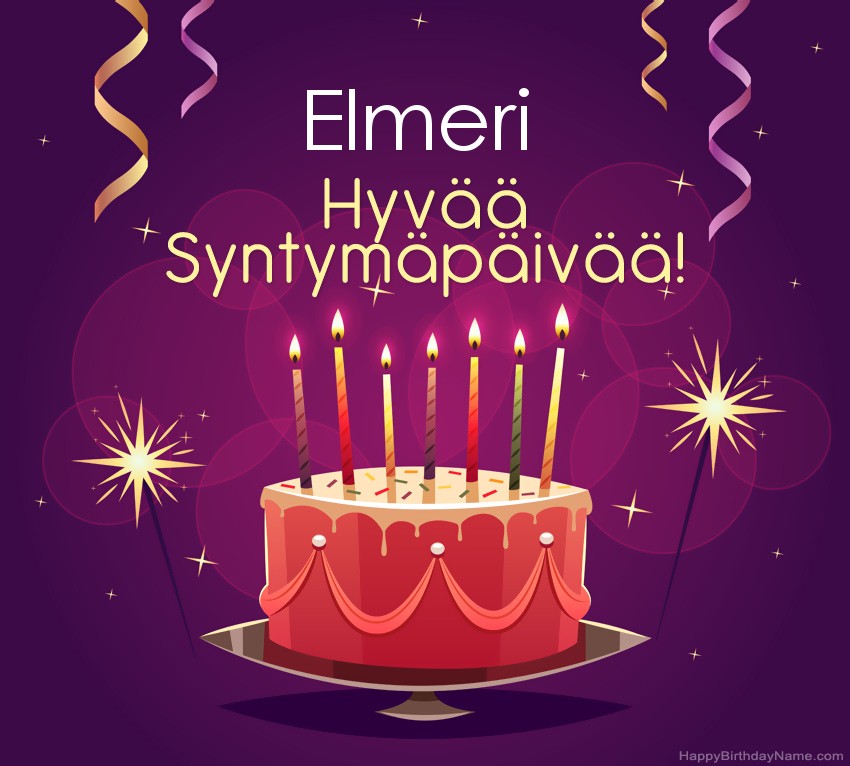 Lasten onnittelut Elmeri Syntymäpäivästä