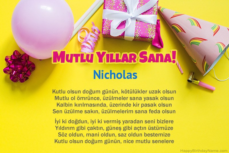 İyi ki doğdun Nicholas nesir
