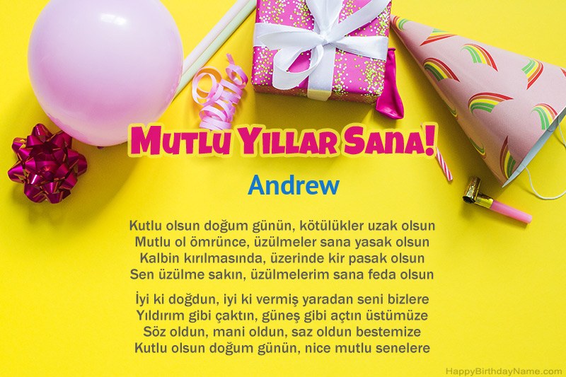 İyi ki doğdun Andrew nesir İyi ki doğdun Andrew nesir