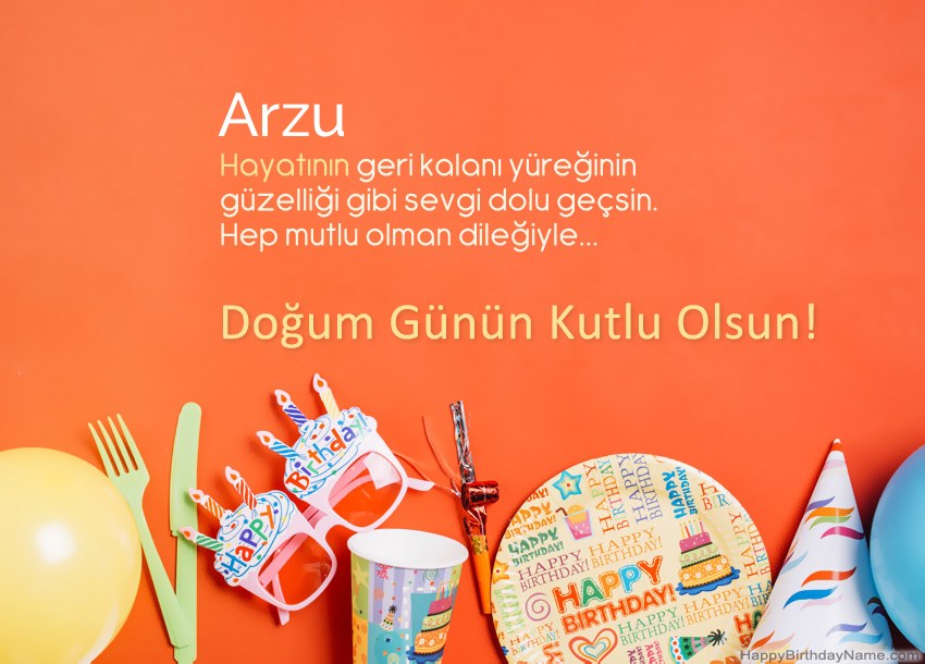 Arzu için Happy Birthday kartları Arzu için Happy Birthday kartları