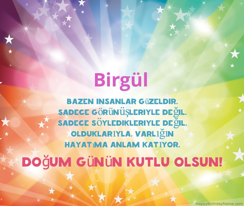 Birgül için Güzel Mutlu Doğum Günü kartları Birgül için Güzel Mutlu Doğum Günü kartları