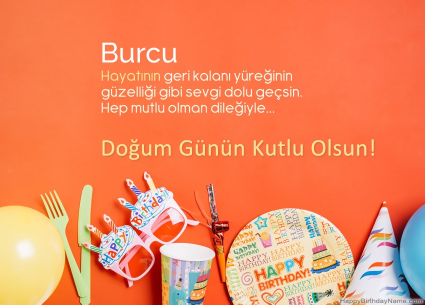 Burcu için Happy Birthday kartları Burcu için Happy Birthday kartları