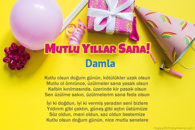 İyi ki doğdun Damla nesir