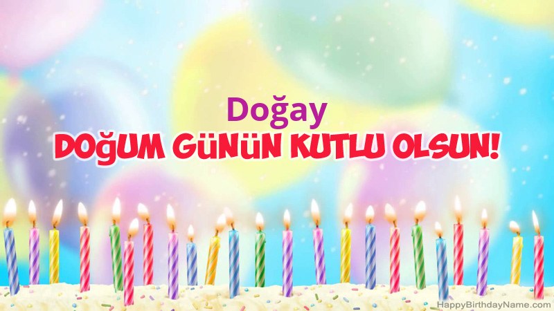Doğay için Funny Happy Birthday kartları