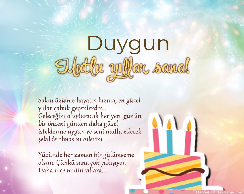 İyi ki doğdun Duygun ayette İyi ki doğdun Duygun ayette