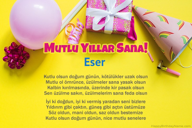 İyi ki doğdun Eser nesir İyi ki doğdun Eser nesir
