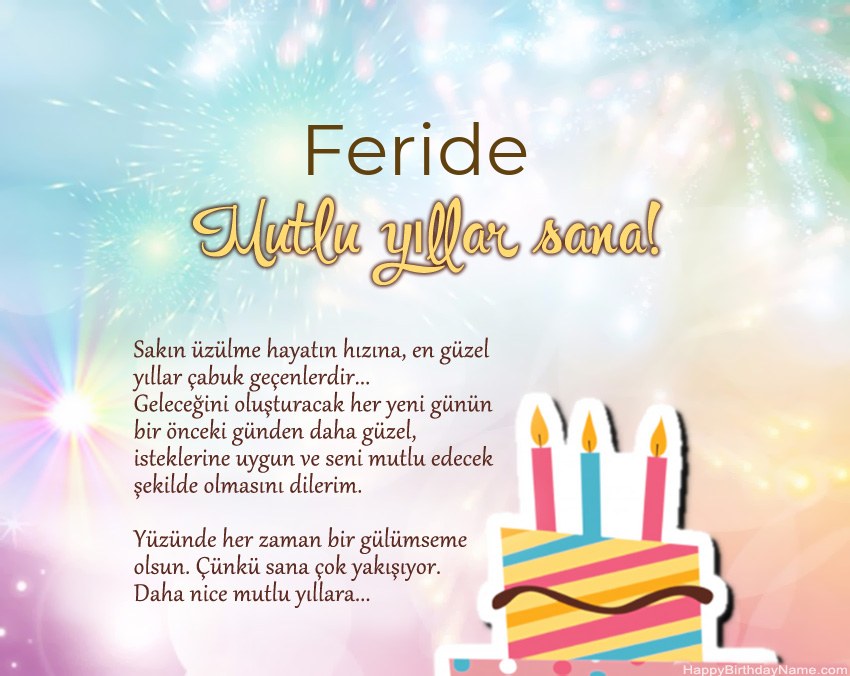 İyi ki doğdun Feride ayette