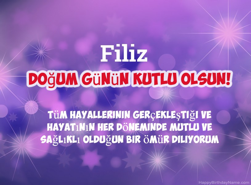 Filiz Doğum Günün Kutlu Olsun için güzel resimler