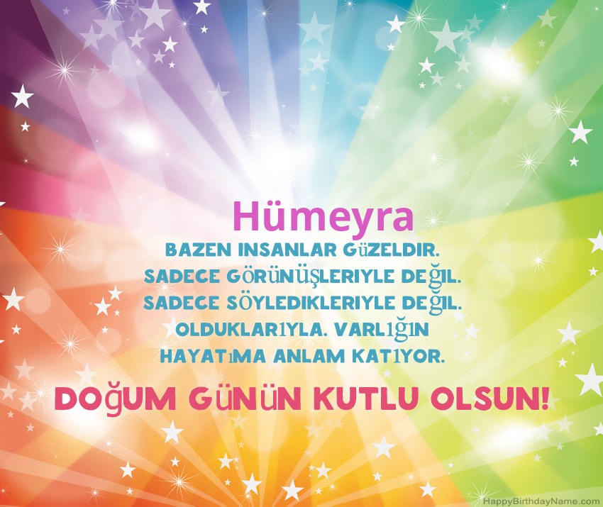 Hümeyra için Güzel Mutlu Doğum Günü kartları