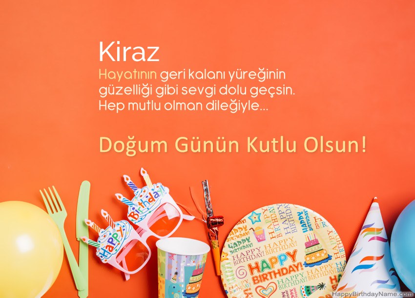 Kiraz için Happy Birthday kartları Kiraz için Happy Birthday kartları