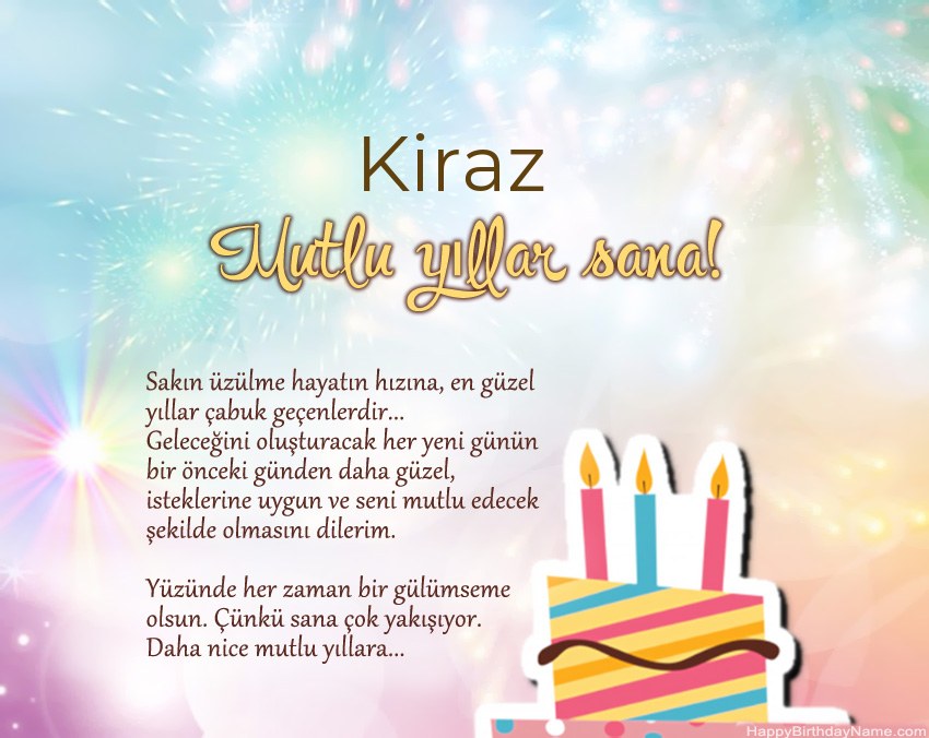 İyi ki doğdun Kiraz ayette İyi ki doğdun Kiraz ayette