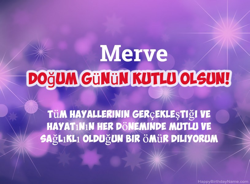 Merve Doğum Günün Kutlu Olsun için güzel resimler