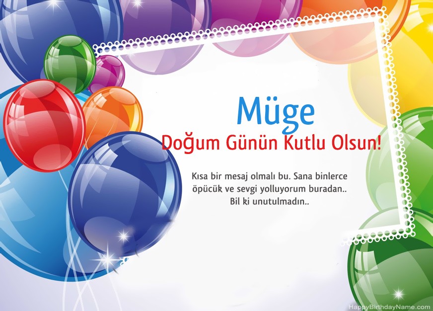 Doğum Günün Kutlu Olsun Müge!