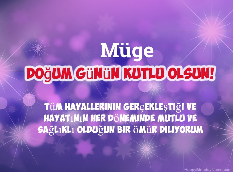 Müge Doğum Günün Kutlu Olsun için güzel resimler