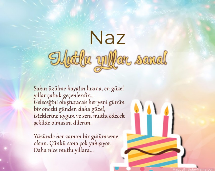 İyi ki doğdun Naz ayette İyi ki doğdun Naz ayette