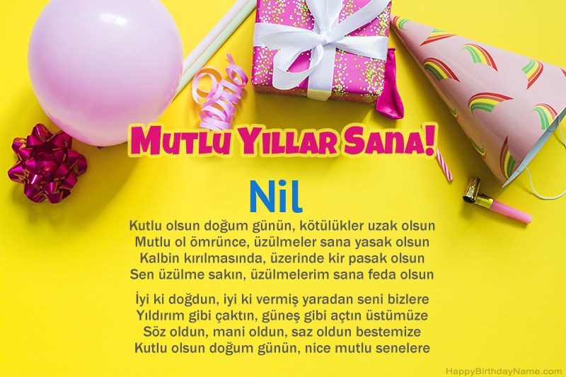 İyi ki doğdun Nil nesir