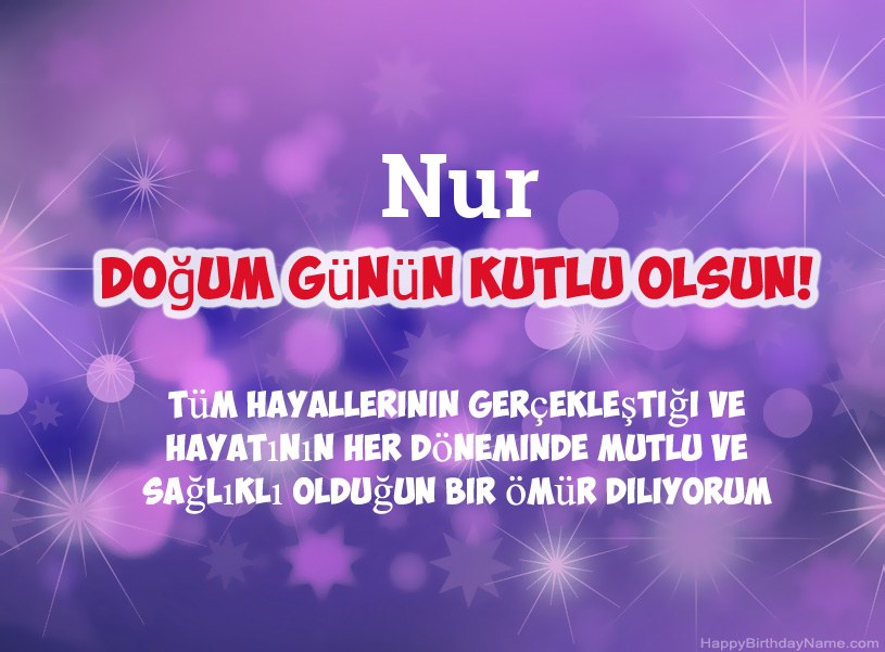 Nur Doğum Günün Kutlu Olsun için güzel resimler