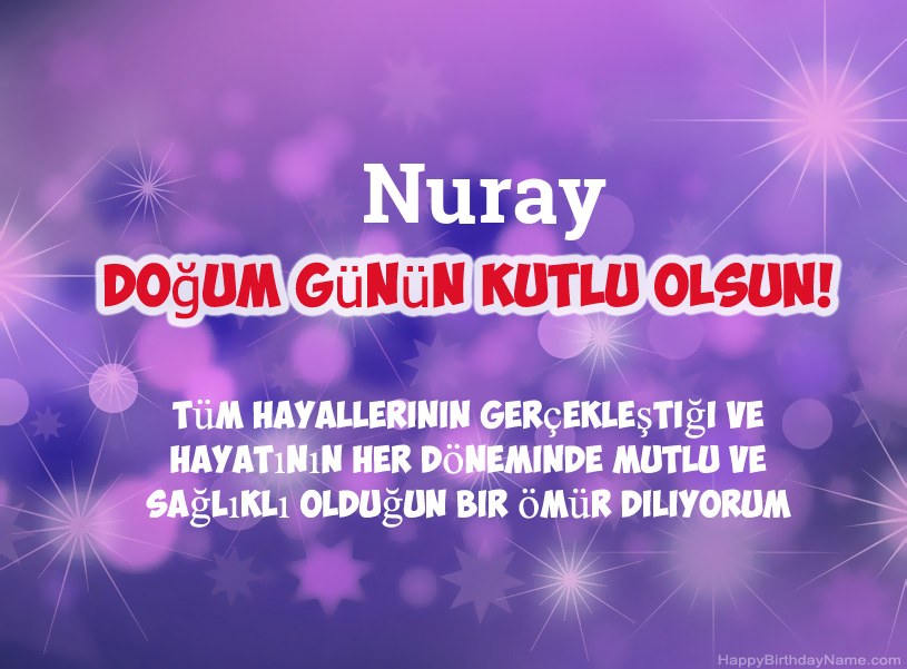 Nuray Doğum Günün Kutlu Olsun için güzel resimler