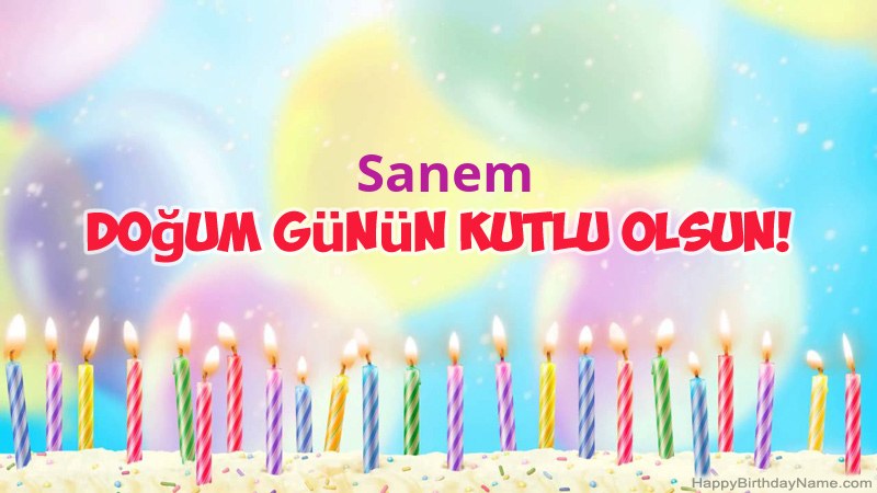 Sanem için Funny Happy Birthday kartları