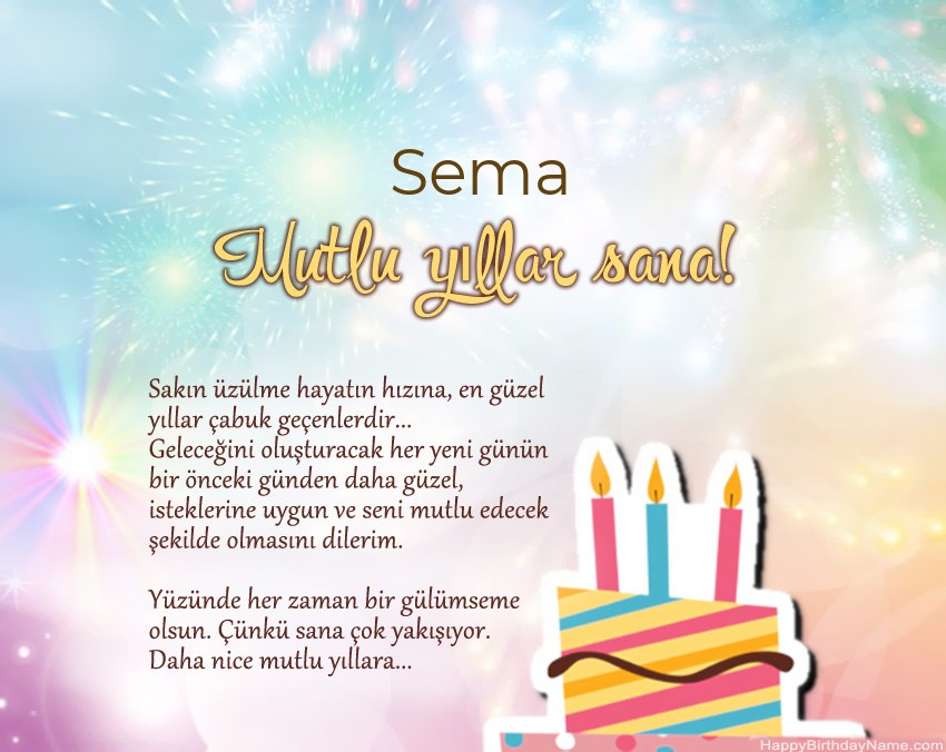 İyi ki doğdun Sema ayette