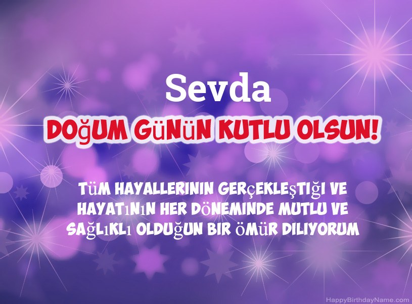 Sevda Doğum Günün Kutlu Olsun için güzel resimler