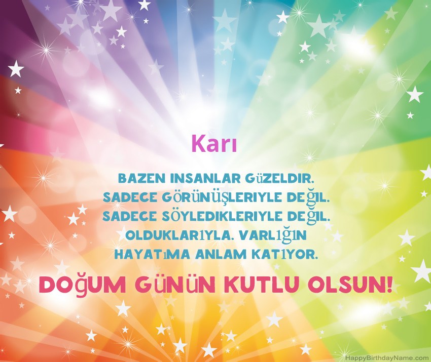 Güzel doğum günü kartları Karı Güzel doğum günü kartları Karı