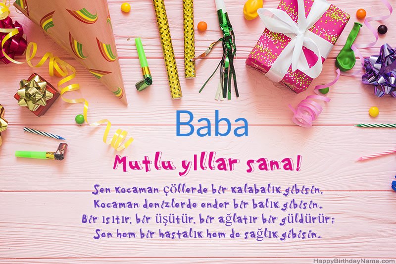 Doğum Günün Kutlu Olsun kartı Baba bedava indir