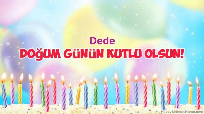 Funny Happy Birthday kartları Dede