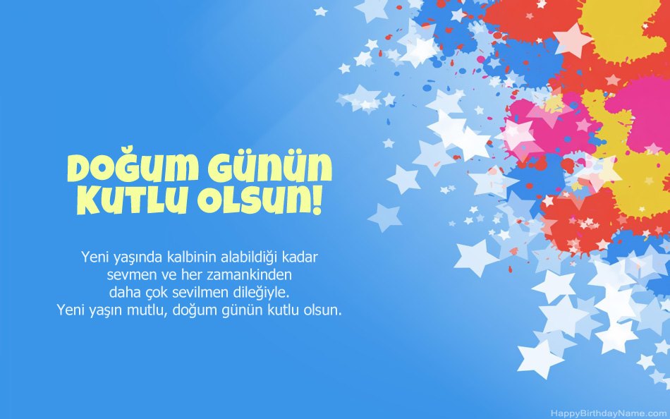 Doğum günü için tebrikler
