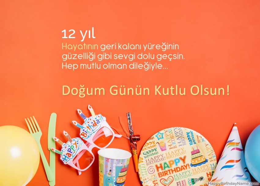 12 yaşında kız Doğum Günün Kutlu Olsun kartları 12 yaşında kız Doğum Günün Kutlu Olsun kartları