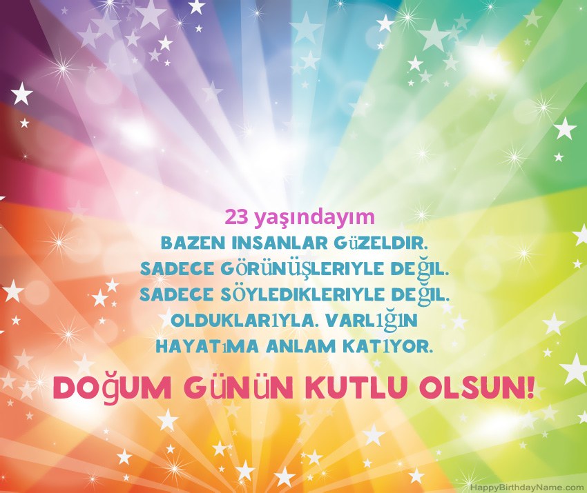 Güzel doğum günü kartları 23 yaşında erkek Güzel doğum günü kartları 23 yaşında erkek