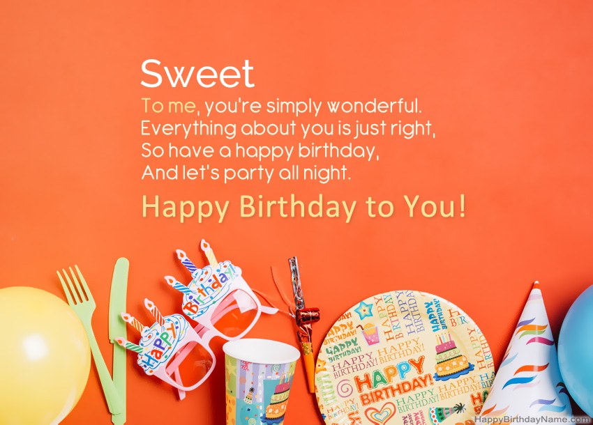Sweet Happy Birthday cards
