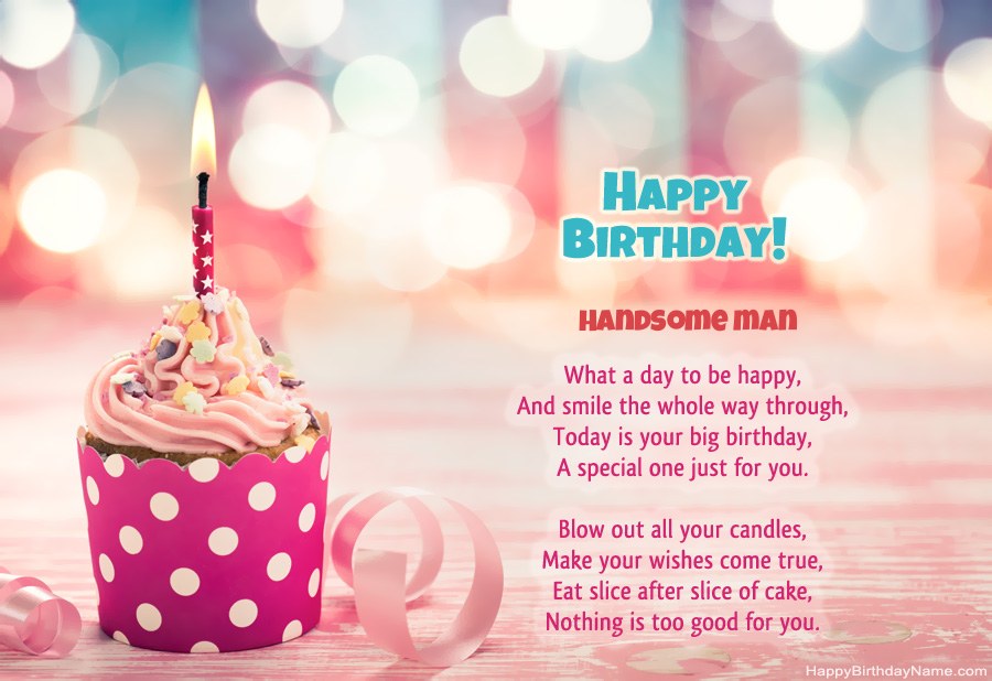Download Happy Birthday card Handsome man free