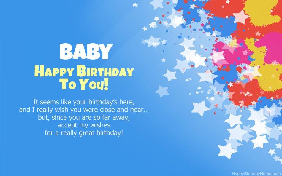 Congratulations on the birthday Baby Congratulations on the birthday Baby