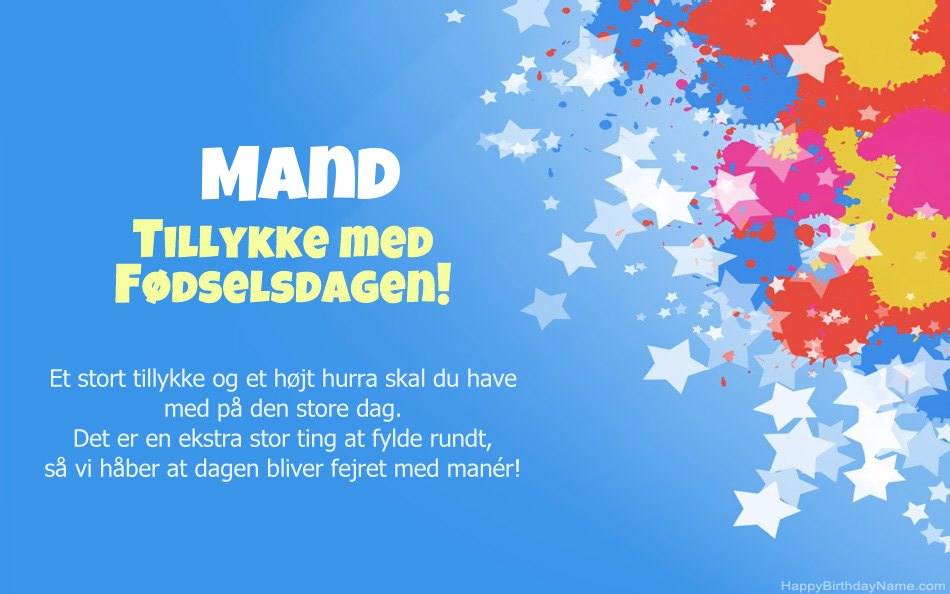 Tillykke med fødselsdagen Mand Tillykke med fødselsdagen Mand