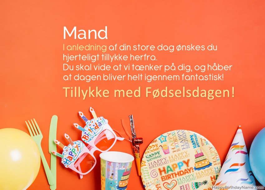 Mand Tillykke med fødselsdagskort Mand Tillykke med fødselsdagskort