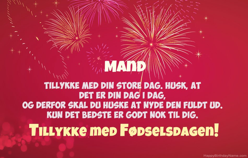 Mand Tillykke med fødselsdagen, smukke digte Mand Tillykke med fødselsdagen, smukke digte