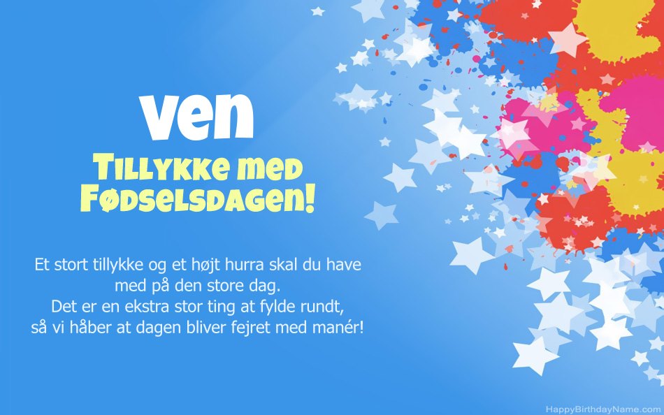 Tillykke med fødselsdagen Ven Tillykke med fødselsdagen Ven