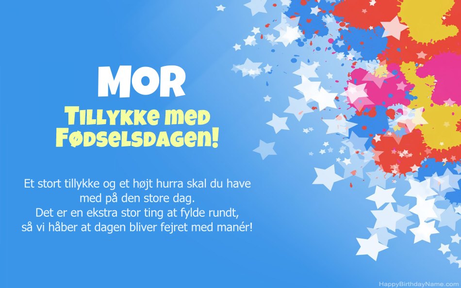 Tillykke med fødselsdagen Mor Tillykke med fødselsdagen Mor