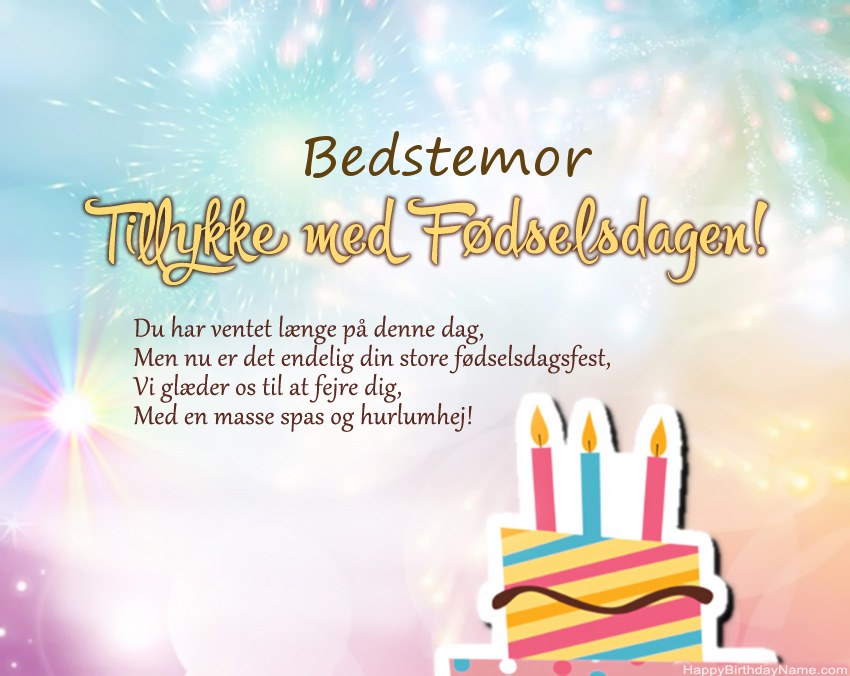 Bedstemor Tillykke med fødselsdagen i vers Bedstemor Tillykke med fødselsdagen i vers