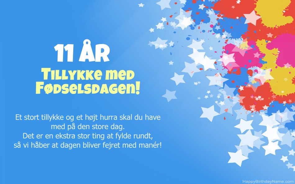 Tillykke med fødselsdagen 11 år gammel pige Tillykke med fødselsdagen 11 år gammel pige
